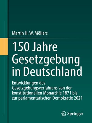cover image of 150 Jahre Gesetzgebung in Deutschland